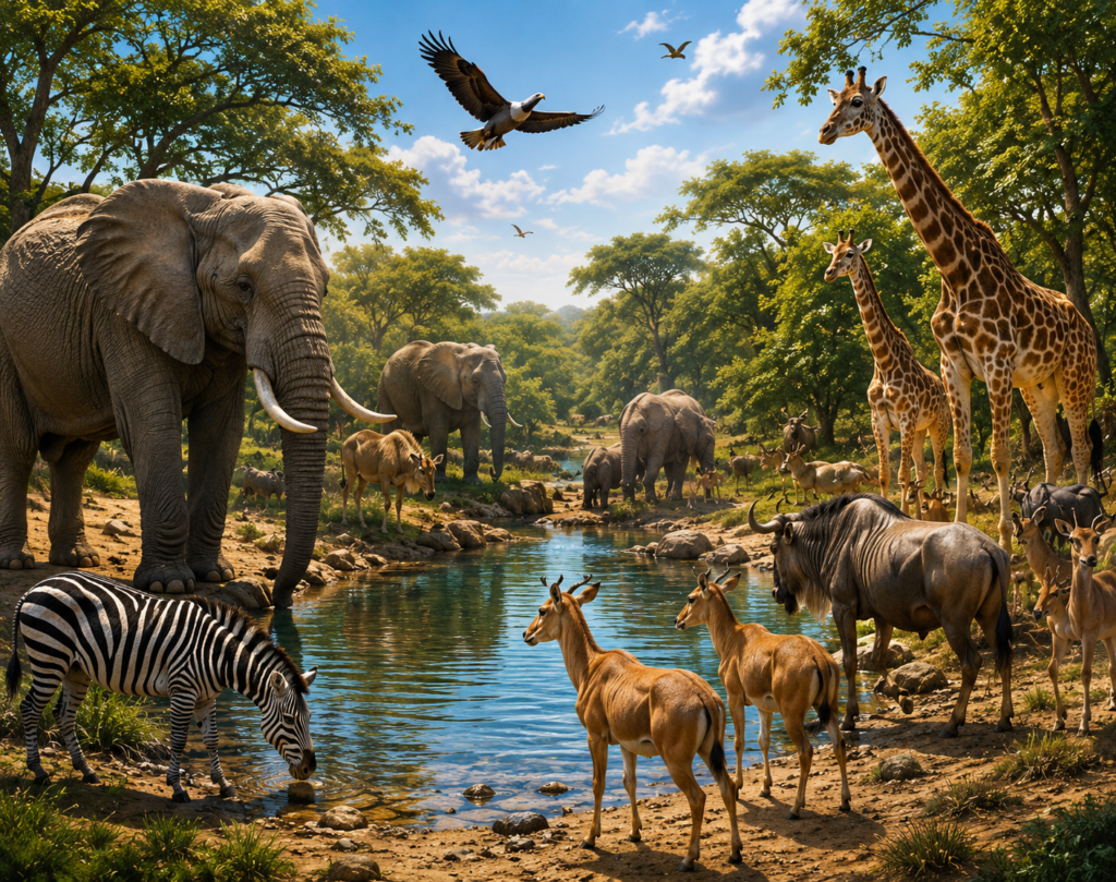 Animals Together
